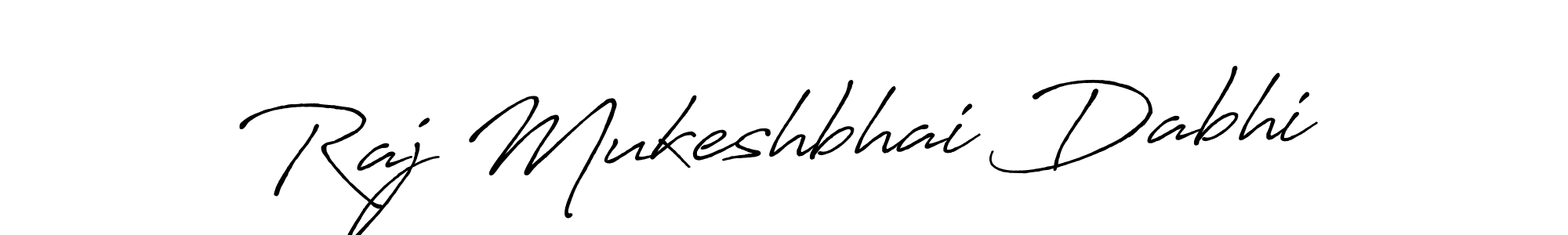 Use a signature maker to create a handwritten signature online. With this signature software, you can design (Antro_Vectra_Bolder) your own signature for name Raj Mukeshbhai Dabhi. Raj Mukeshbhai Dabhi signature style 7 images and pictures png