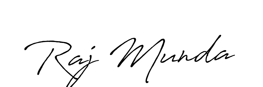 Raj Munda stylish signature style. Best Handwritten Sign (Antro_Vectra_Bolder) for my name. Handwritten Signature Collection Ideas for my name Raj Munda. Raj Munda signature style 7 images and pictures png