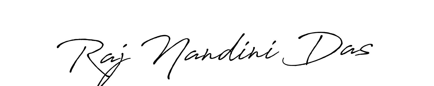 Raj Nandini Das stylish signature style. Best Handwritten Sign (Antro_Vectra_Bolder) for my name. Handwritten Signature Collection Ideas for my name Raj Nandini Das. Raj Nandini Das signature style 7 images and pictures png