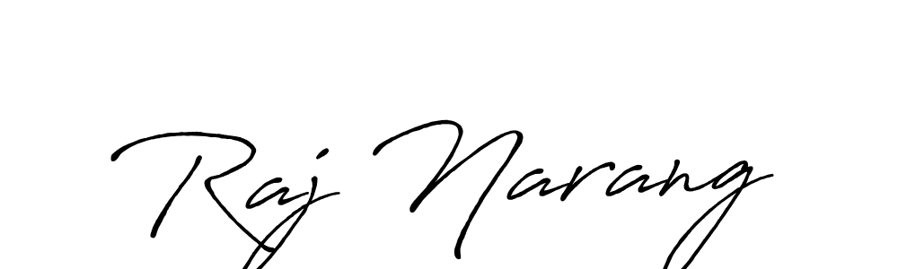 The best way (Antro_Vectra_Bolder) to make a short signature is to pick only two or three words in your name. The name Raj Narang include a total of six letters. For converting this name. Raj Narang signature style 7 images and pictures png
