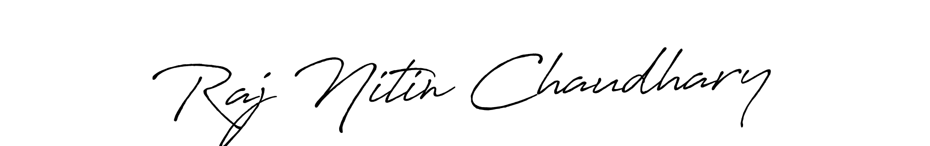 Antro_Vectra_Bolder is a professional signature style that is perfect for those who want to add a touch of class to their signature. It is also a great choice for those who want to make their signature more unique. Get Raj Nitin Chaudhary name to fancy signature for free. Raj Nitin Chaudhary signature style 7 images and pictures png