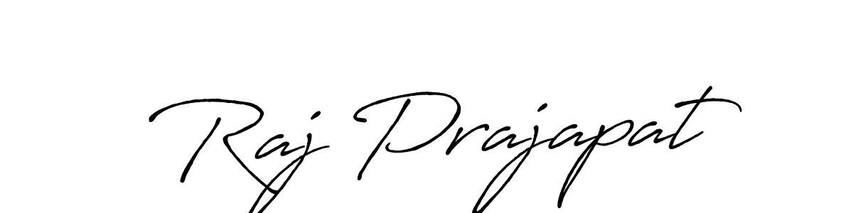 Design your own signature with our free online signature maker. With this signature software, you can create a handwritten (Antro_Vectra_Bolder) signature for name Raj Prajapat. Raj Prajapat signature style 7 images and pictures png