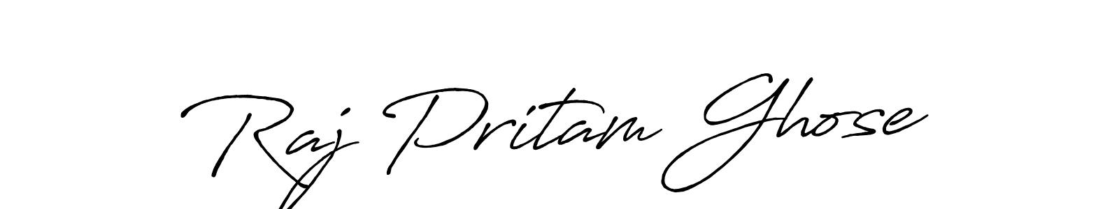 The best way (Antro_Vectra_Bolder) to make a short signature is to pick only two or three words in your name. The name Raj Pritam Ghose include a total of six letters. For converting this name. Raj Pritam Ghose signature style 7 images and pictures png