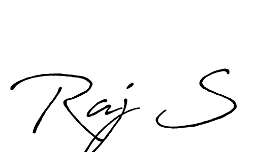 Create a beautiful signature design for name Raj S. With this signature (Antro_Vectra_Bolder) fonts, you can make a handwritten signature for free. Raj S signature style 7 images and pictures png