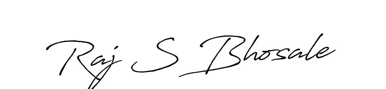 The best way (Antro_Vectra_Bolder) to make a short signature is to pick only two or three words in your name. The name Raj S Bhosale include a total of six letters. For converting this name. Raj S Bhosale signature style 7 images and pictures png