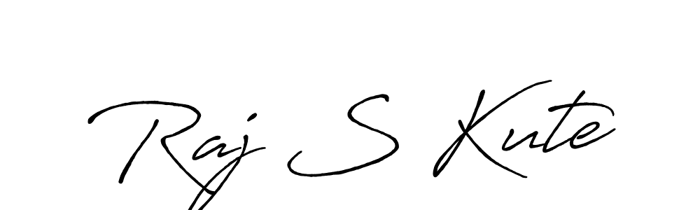 The best way (Antro_Vectra_Bolder) to make a short signature is to pick only two or three words in your name. The name Raj S Kute include a total of six letters. For converting this name. Raj S Kute signature style 7 images and pictures png