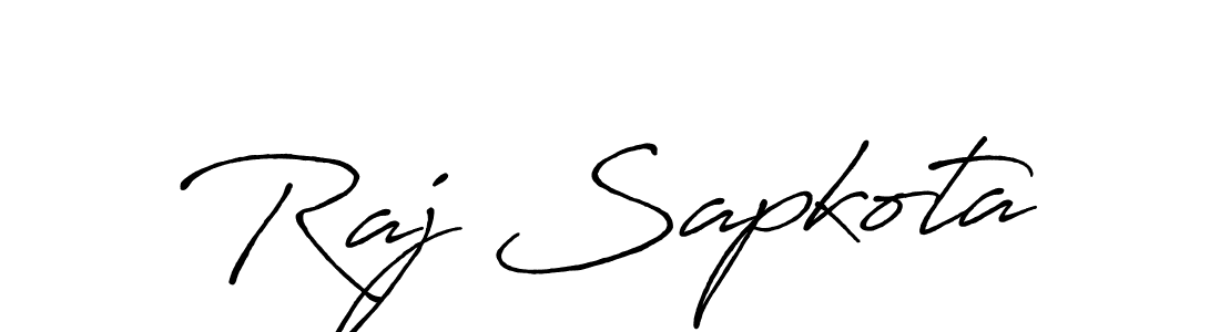 Antro_Vectra_Bolder is a professional signature style that is perfect for those who want to add a touch of class to their signature. It is also a great choice for those who want to make their signature more unique. Get Raj Sapkota name to fancy signature for free. Raj Sapkota signature style 7 images and pictures png