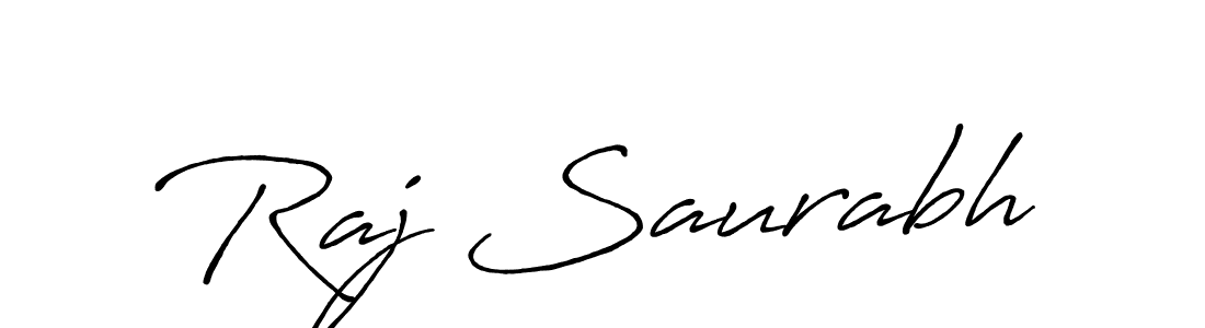 How to make Raj Saurabh signature? Antro_Vectra_Bolder is a professional autograph style. Create handwritten signature for Raj Saurabh name. Raj Saurabh signature style 7 images and pictures png