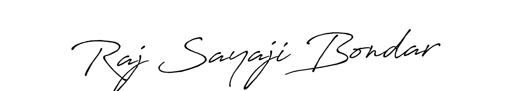 The best way (Antro_Vectra_Bolder) to make a short signature is to pick only two or three words in your name. The name Raj Sayaji Bondar include a total of six letters. For converting this name. Raj Sayaji Bondar signature style 7 images and pictures png