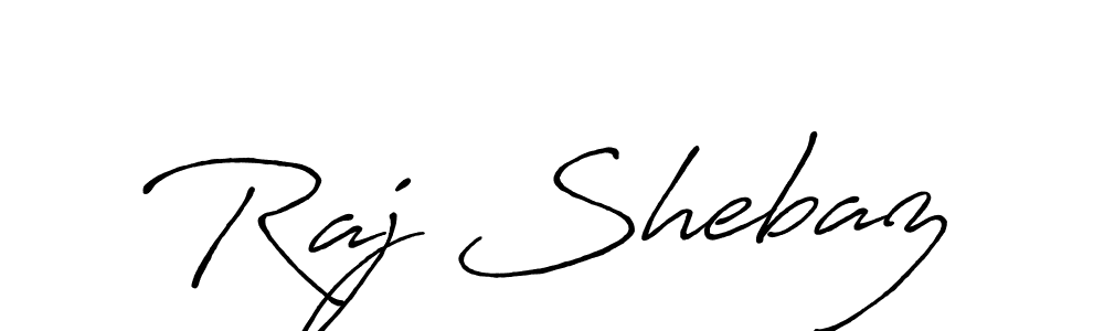 Make a beautiful signature design for name Raj Shebaz. With this signature (Antro_Vectra_Bolder) style, you can create a handwritten signature for free. Raj Shebaz signature style 7 images and pictures png