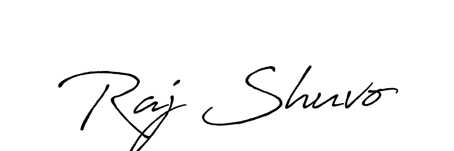 It looks lik you need a new signature style for name Raj Shuvo. Design unique handwritten (Antro_Vectra_Bolder) signature with our free signature maker in just a few clicks. Raj Shuvo signature style 7 images and pictures png