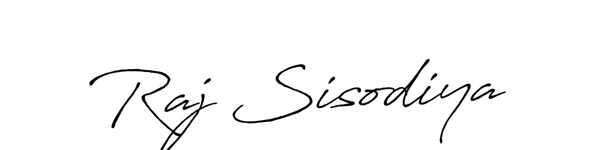 How to make Raj Sisodiya signature? Antro_Vectra_Bolder is a professional autograph style. Create handwritten signature for Raj Sisodiya name. Raj Sisodiya signature style 7 images and pictures png