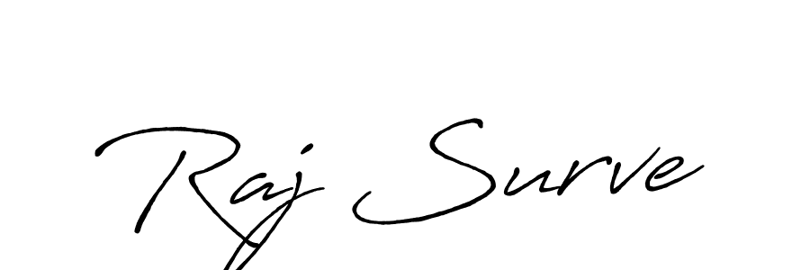 You should practise on your own different ways (Antro_Vectra_Bolder) to write your name (Raj Surve) in signature. don't let someone else do it for you. Raj Surve signature style 7 images and pictures png