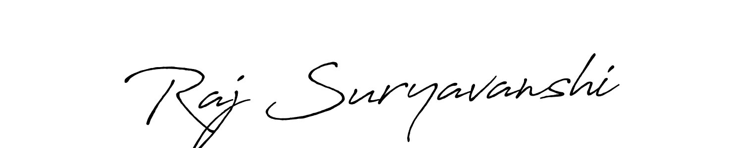 Also we have Raj Suryavanshi name is the best signature style. Create professional handwritten signature collection using Antro_Vectra_Bolder autograph style. Raj Suryavanshi signature style 7 images and pictures png
