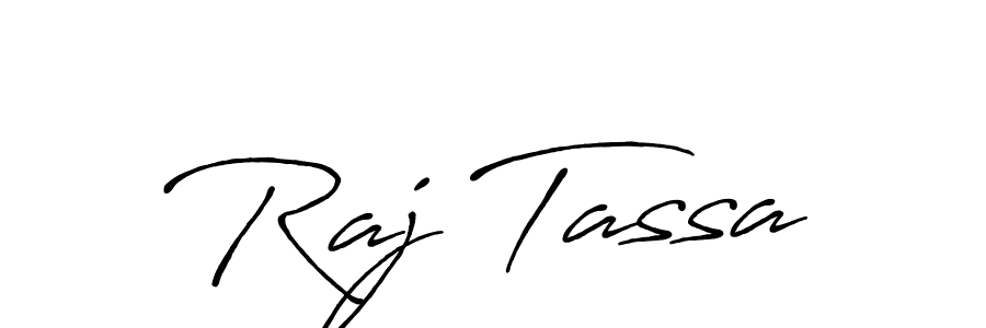 Raj Tassa stylish signature style. Best Handwritten Sign (Antro_Vectra_Bolder) for my name. Handwritten Signature Collection Ideas for my name Raj Tassa. Raj Tassa signature style 7 images and pictures png