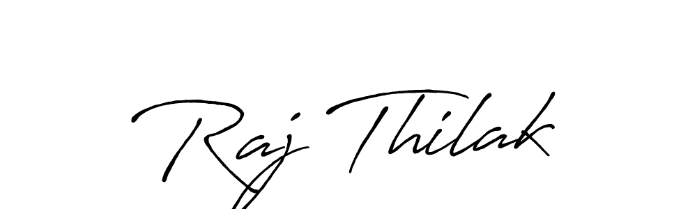 Also we have Raj Thilak name is the best signature style. Create professional handwritten signature collection using Antro_Vectra_Bolder autograph style. Raj Thilak signature style 7 images and pictures png