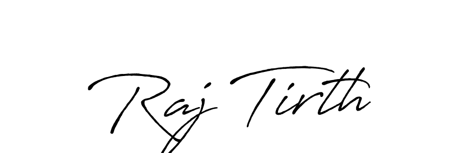 How to make Raj Tirth signature? Antro_Vectra_Bolder is a professional autograph style. Create handwritten signature for Raj Tirth name. Raj Tirth signature style 7 images and pictures png