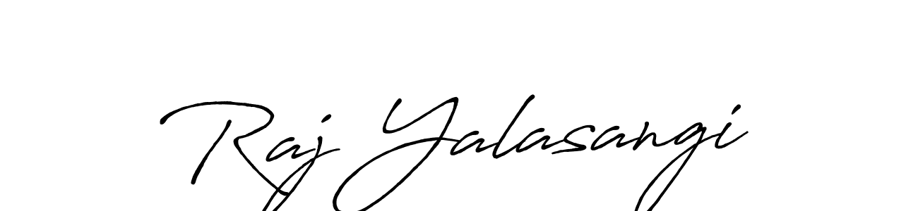 Also we have Raj Yalasangi name is the best signature style. Create professional handwritten signature collection using Antro_Vectra_Bolder autograph style. Raj Yalasangi signature style 7 images and pictures png