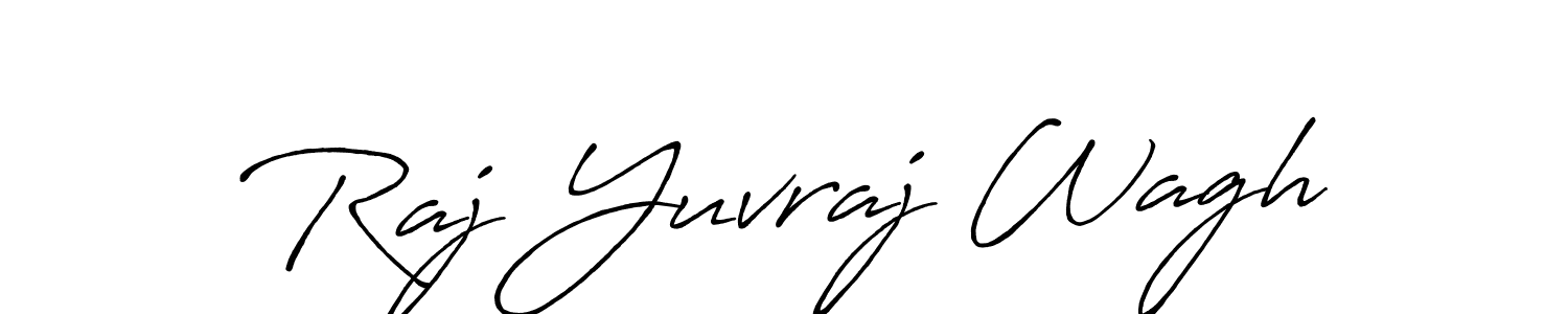 Antro_Vectra_Bolder is a professional signature style that is perfect for those who want to add a touch of class to their signature. It is also a great choice for those who want to make their signature more unique. Get Raj Yuvraj Wagh name to fancy signature for free. Raj Yuvraj Wagh signature style 7 images and pictures png