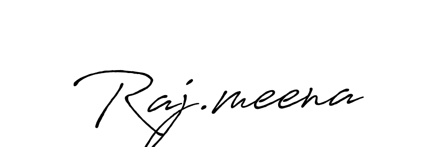 Use a signature maker to create a handwritten signature online. With this signature software, you can design (Antro_Vectra_Bolder) your own signature for name Raj.meena. Raj.meena signature style 7 images and pictures png