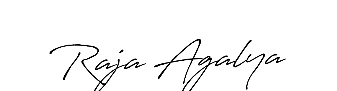 Antro_Vectra_Bolder is a professional signature style that is perfect for those who want to add a touch of class to their signature. It is also a great choice for those who want to make their signature more unique. Get Raja Agalya name to fancy signature for free. Raja Agalya signature style 7 images and pictures png