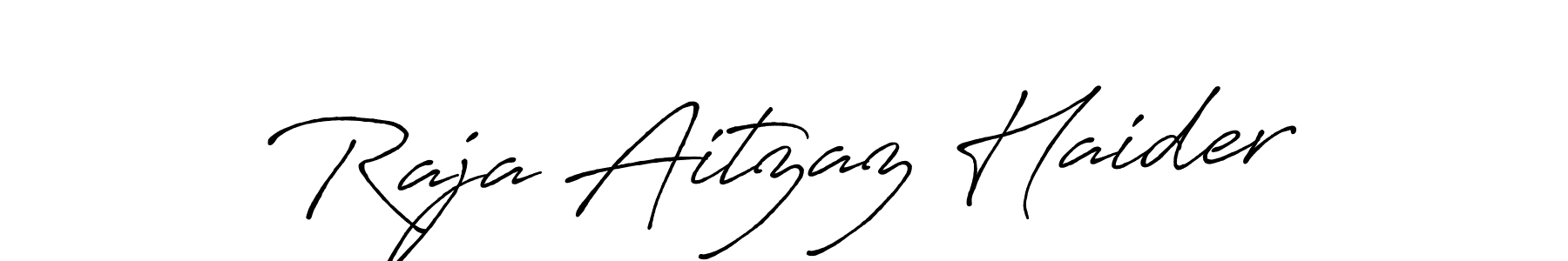 Use a signature maker to create a handwritten signature online. With this signature software, you can design (Antro_Vectra_Bolder) your own signature for name Raja Aitzaz Haider. Raja Aitzaz Haider signature style 7 images and pictures png