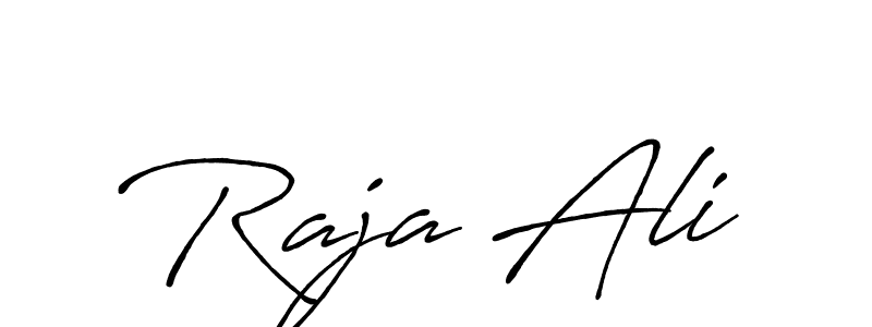 Design your own signature with our free online signature maker. With this signature software, you can create a handwritten (Antro_Vectra_Bolder) signature for name Raja Ali. Raja Ali signature style 7 images and pictures png