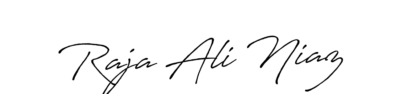 Similarly Antro_Vectra_Bolder is the best handwritten signature design. Signature creator online .You can use it as an online autograph creator for name Raja Ali Niaz. Raja Ali Niaz signature style 7 images and pictures png