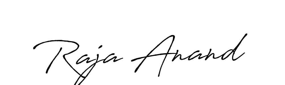 How to make Raja Anand signature? Antro_Vectra_Bolder is a professional autograph style. Create handwritten signature for Raja Anand name. Raja Anand signature style 7 images and pictures png