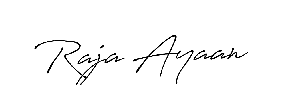 It looks lik you need a new signature style for name Raja Ayaan. Design unique handwritten (Antro_Vectra_Bolder) signature with our free signature maker in just a few clicks. Raja Ayaan signature style 7 images and pictures png