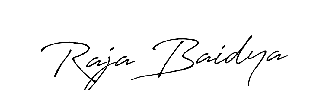 Design your own signature with our free online signature maker. With this signature software, you can create a handwritten (Antro_Vectra_Bolder) signature for name Raja Baidya. Raja Baidya signature style 7 images and pictures png