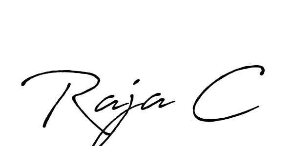 Also You can easily find your signature by using the search form. We will create Raja C name handwritten signature images for you free of cost using Antro_Vectra_Bolder sign style. Raja C signature style 7 images and pictures png