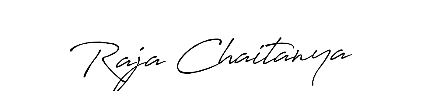 Design your own signature with our free online signature maker. With this signature software, you can create a handwritten (Antro_Vectra_Bolder) signature for name Raja Chaitanya. Raja Chaitanya signature style 7 images and pictures png