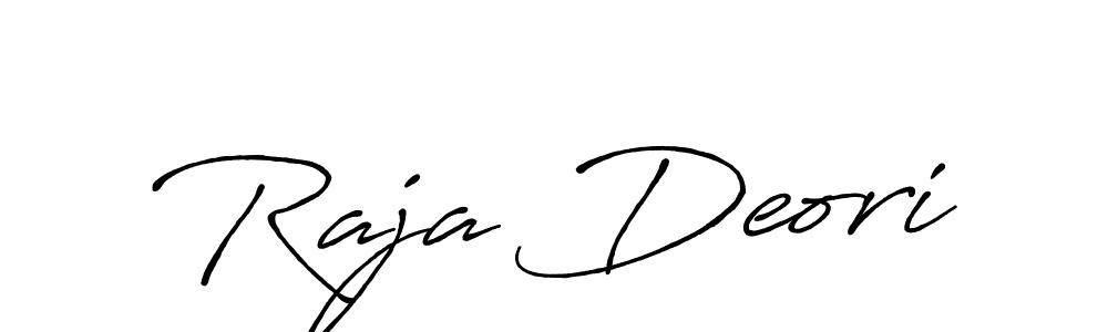 How to make Raja Deori signature? Antro_Vectra_Bolder is a professional autograph style. Create handwritten signature for Raja Deori name. Raja Deori signature style 7 images and pictures png