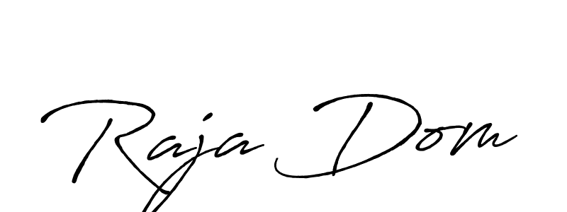 How to make Raja Dom signature? Antro_Vectra_Bolder is a professional autograph style. Create handwritten signature for Raja Dom name. Raja Dom signature style 7 images and pictures png