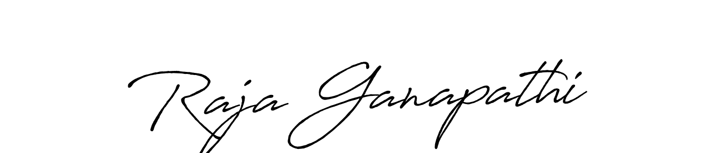 Create a beautiful signature design for name Raja Ganapathi. With this signature (Antro_Vectra_Bolder) fonts, you can make a handwritten signature for free. Raja Ganapathi signature style 7 images and pictures png