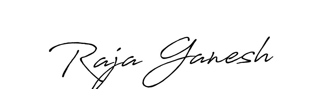 How to make Raja Ganesh signature? Antro_Vectra_Bolder is a professional autograph style. Create handwritten signature for Raja Ganesh name. Raja Ganesh signature style 7 images and pictures png