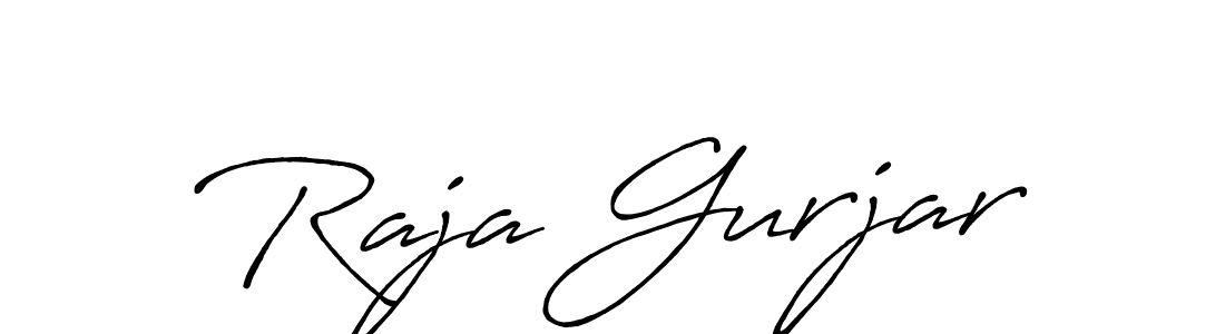 Antro_Vectra_Bolder is a professional signature style that is perfect for those who want to add a touch of class to their signature. It is also a great choice for those who want to make their signature more unique. Get Raja Gurjar name to fancy signature for free. Raja Gurjar signature style 7 images and pictures png