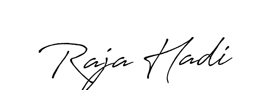 Similarly Antro_Vectra_Bolder is the best handwritten signature design. Signature creator online .You can use it as an online autograph creator for name Raja Hadi. Raja Hadi signature style 7 images and pictures png