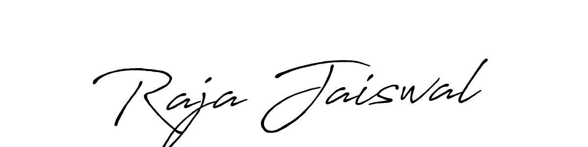 How to make Raja Jaiswal signature? Antro_Vectra_Bolder is a professional autograph style. Create handwritten signature for Raja Jaiswal name. Raja Jaiswal signature style 7 images and pictures png