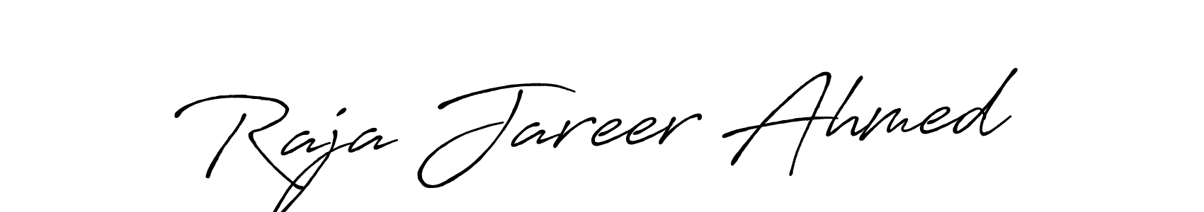 Raja Jareer Ahmed stylish signature style. Best Handwritten Sign (Antro_Vectra_Bolder) for my name. Handwritten Signature Collection Ideas for my name Raja Jareer Ahmed. Raja Jareer Ahmed signature style 7 images and pictures png