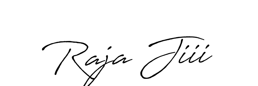 The best way (Antro_Vectra_Bolder) to make a short signature is to pick only two or three words in your name. The name Raja Jiii include a total of six letters. For converting this name. Raja Jiii signature style 7 images and pictures png