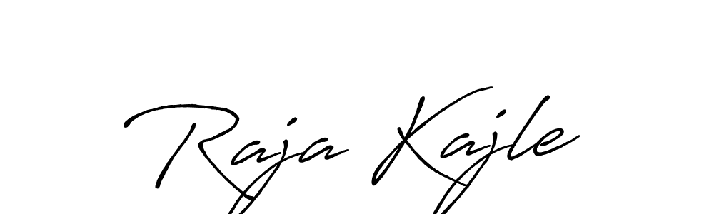 Also we have Raja Kajle name is the best signature style. Create professional handwritten signature collection using Antro_Vectra_Bolder autograph style. Raja Kajle signature style 7 images and pictures png