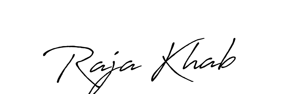 You should practise on your own different ways (Antro_Vectra_Bolder) to write your name (Raja Khab) in signature. don't let someone else do it for you. Raja Khab signature style 7 images and pictures png