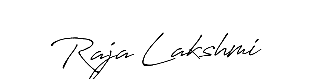 Raja Lakshmi stylish signature style. Best Handwritten Sign (Antro_Vectra_Bolder) for my name. Handwritten Signature Collection Ideas for my name Raja Lakshmi. Raja Lakshmi signature style 7 images and pictures png