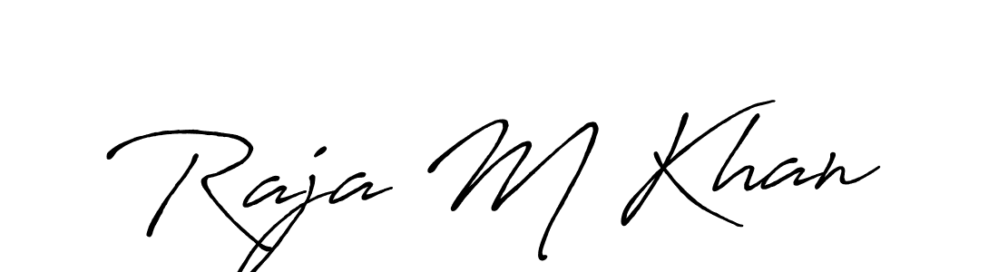 This is the best signature style for the Raja M Khan name. Also you like these signature font (Antro_Vectra_Bolder). Mix name signature. Raja M Khan signature style 7 images and pictures png