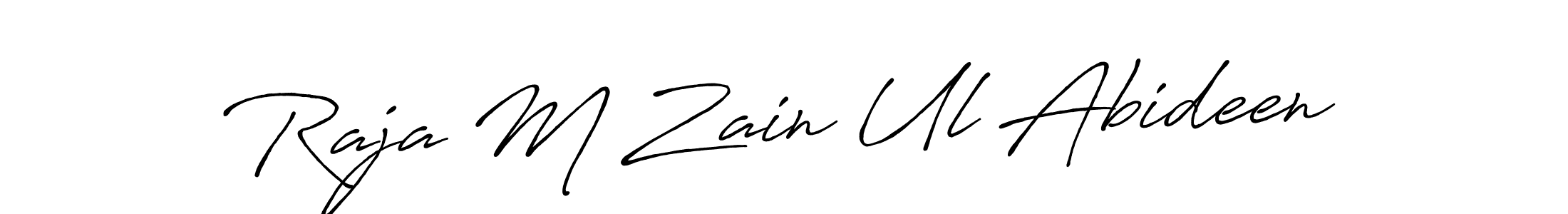 Make a beautiful signature design for name Raja M Zain Ul Abideen. Use this online signature maker to create a handwritten signature for free. Raja M Zain Ul Abideen signature style 7 images and pictures png