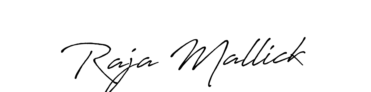 Design your own signature with our free online signature maker. With this signature software, you can create a handwritten (Antro_Vectra_Bolder) signature for name Raja Mallick. Raja Mallick signature style 7 images and pictures png