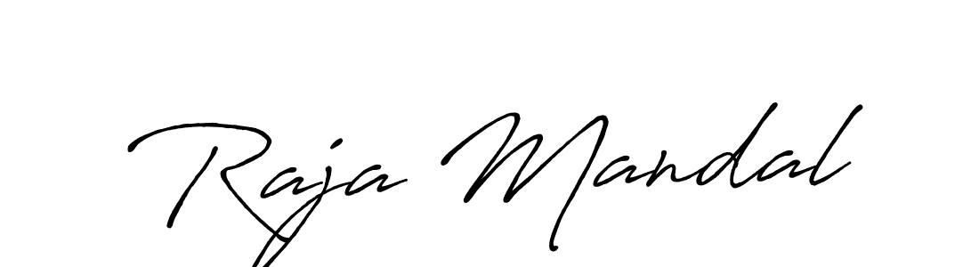 Also we have Raja Mandal name is the best signature style. Create professional handwritten signature collection using Antro_Vectra_Bolder autograph style. Raja Mandal signature style 7 images and pictures png