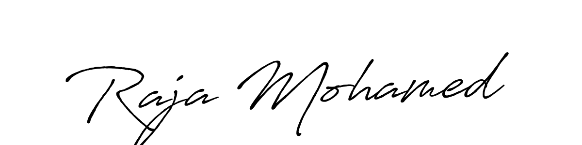 Also You can easily find your signature by using the search form. We will create Raja Mohamed name handwritten signature images for you free of cost using Antro_Vectra_Bolder sign style. Raja Mohamed signature style 7 images and pictures png